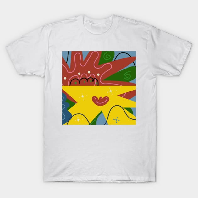 Star Flower T-Shirt by Fillustrasee